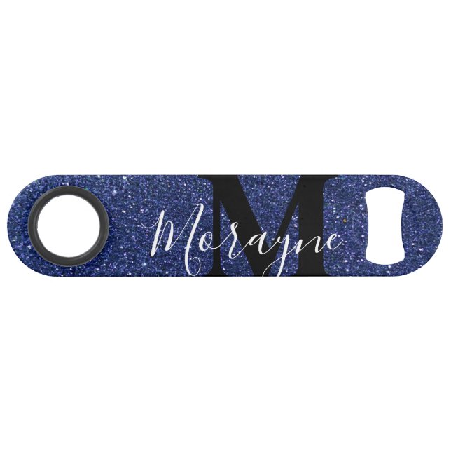 Bling Drôle Boire Marine Blue Parties scintillant  (Dos Horizontal)