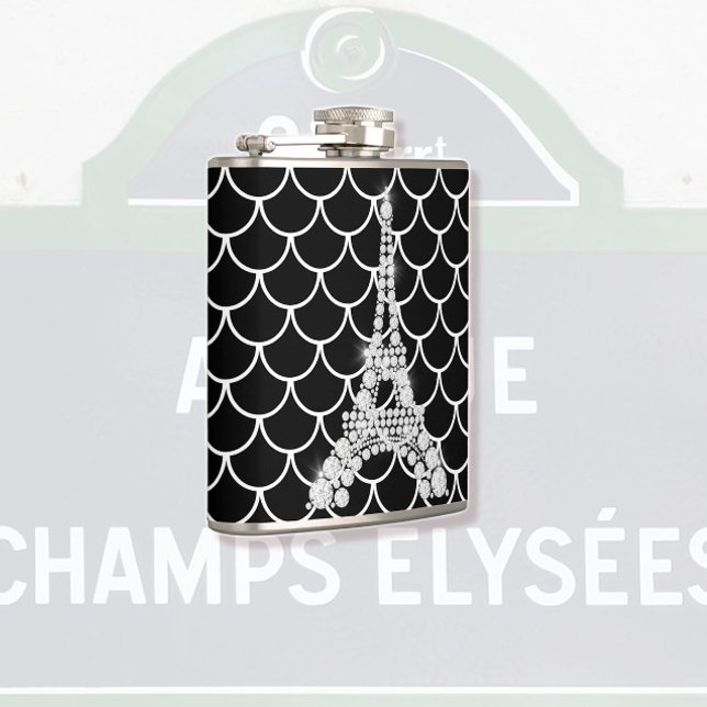 Bling Eiffel Tower Flachmann (Von Creator hochgeladen)