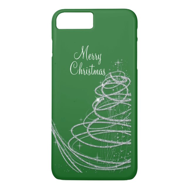 Bling fröhlicher Weihnachtsbaum Case-Mate iPhone Hülle (Rückseite)