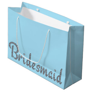 Bling Geschenktasche der Brautjungfer Große Geschenktüte