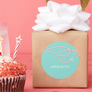 Bling & Glam Celebrate Brautparty Tiara Party Runder Aufkleber