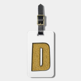 Bling Gold D Gepäckanhänger