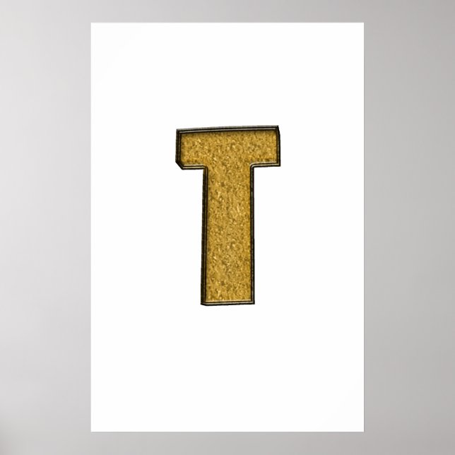 Bling Gold T Poster (Vorne)