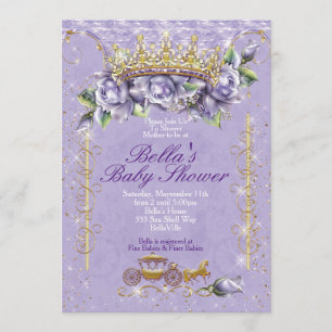 Bling Jewel Floral Baby Shower Einladungen