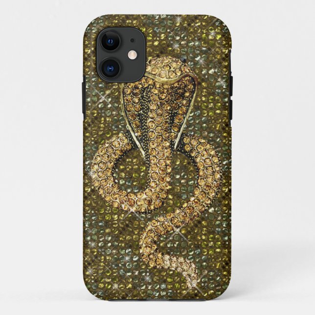 bling Schlange Case-Mate iPhone Hülle (Rückseite)