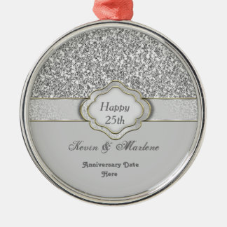 BLING silberne GEWOHNHEITS-25. Silbernes Ornament