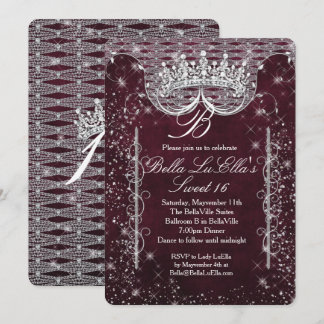 Bling Sweet 16 Party Einladungen, Mis Quince Anos Einladung