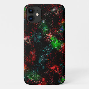 Blinkende Farbflecken unter dunklen und mosaikfarb Case-Mate iPhone Hülle