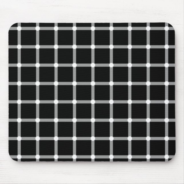 Blinkende Punkt-Illusion Mousepad (Vorne)