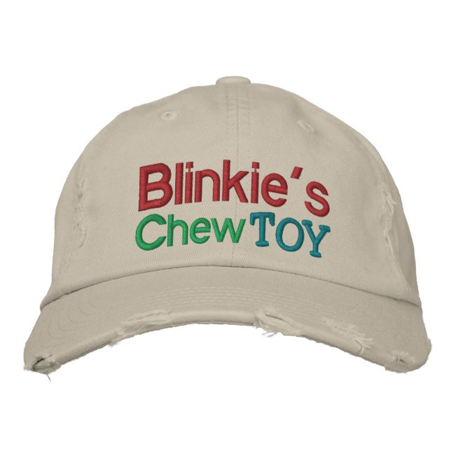 Blinkie's Chew Toy Cap von SRF Bestickte Baseballkappe (Vorderseite)
