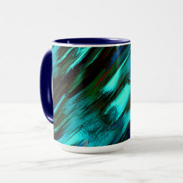 Blinkisch von blau bis cyan, und rote Flecken Tasse