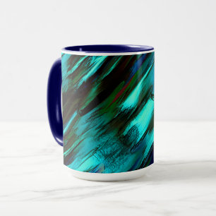 Blinkisch von blau bis cyan, und rote Flecken Tasse
