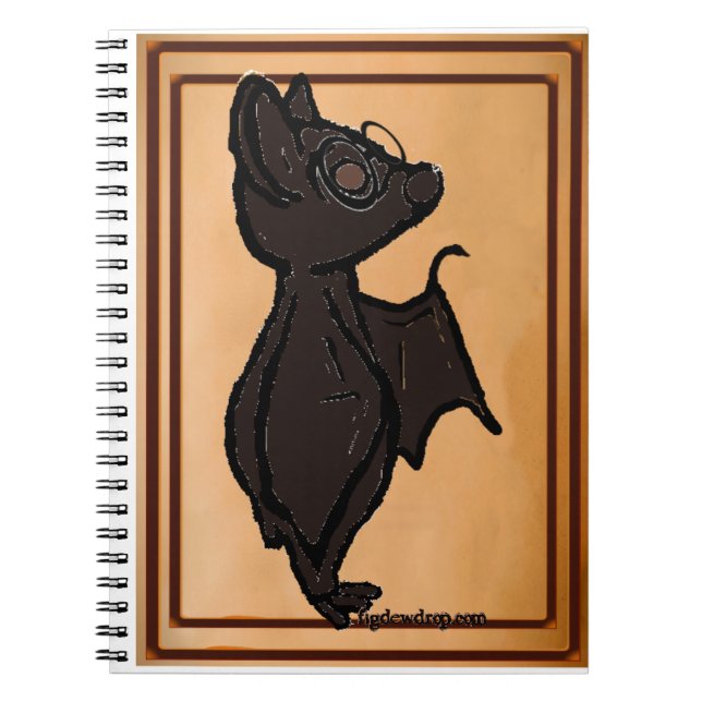 Blinky die Fledermaus Notizbuch Notizblock (Vorderseite)