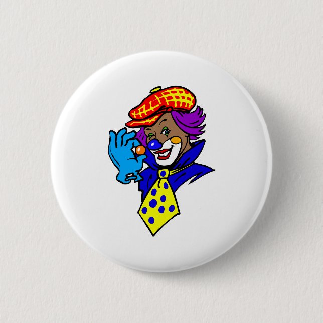 Blinzeln des Clowns mit Marmor Button (Vorderseite)