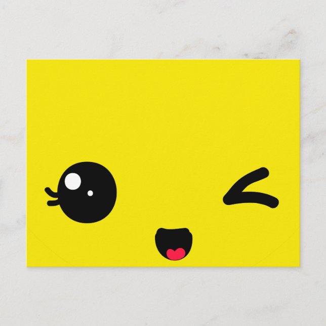 Blinzeln Postkarte (Vorderseite)