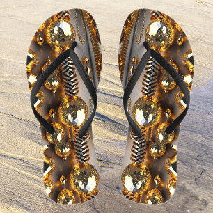Blinzeln! Schöner Chaoschmuck in Gold Flip Flops