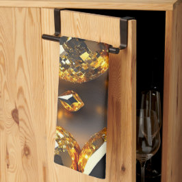 Blinzeln! Schöner Chaoschmuck in Gold Geschirrtuch