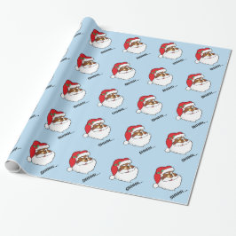 Blinzeln von schwarzer Sankt, die Geschenkpapier