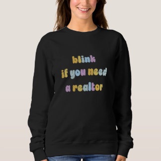 Blinzeln, wenn Sie ein echtes farbiges Design benö Sweatshirt