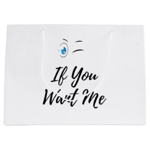Blinzle, wenn du mich lustiger Männer Große Geschenktüte