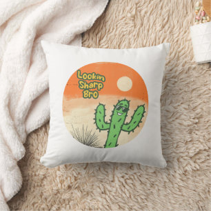 Bliokin Sharp Bro Retro Vintage Wüste Vibes Cactus Kissen