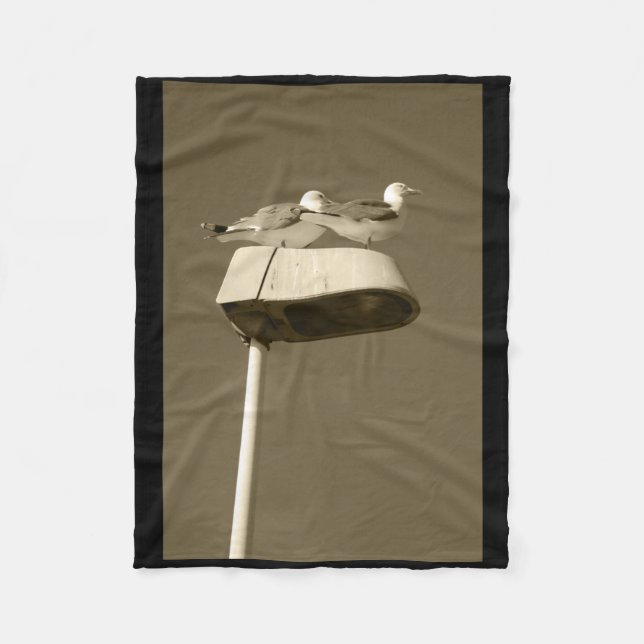 Bliokout Post Lanzarote Farbsticker Fleecedecke (Vorderseite)