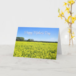 Bliss de campagne jaune et bleu - Carte de fête de
