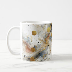 Bliss du matin en pastel : Mug de café à éclabouss
