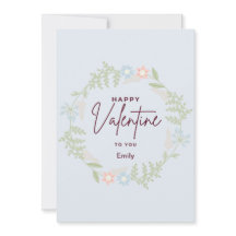 Bliss élégante flore Carte Saint-Valentin