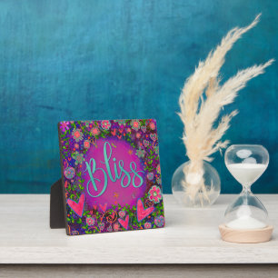 Bliss Hübsch floral whimsical Inspiration Easel Fotoplatte