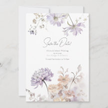 Bliss - Lilac und Lavender Wedding Save the Date