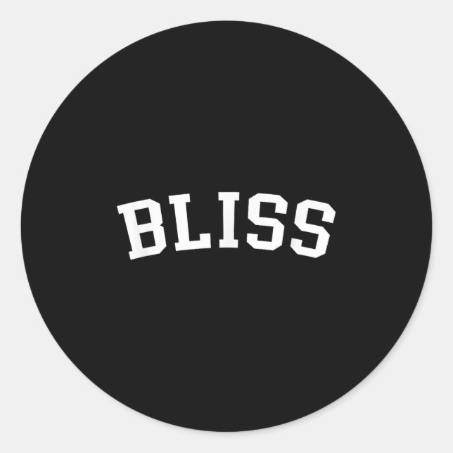 Bliss Runder Aufkleber (Vorderseite)