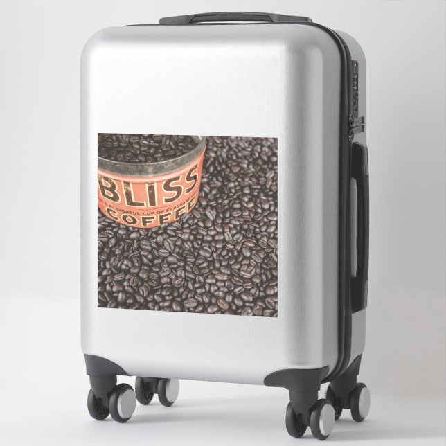 BLISS VINTAGE CAFÉ GÉANT STICKER (Sur valise)