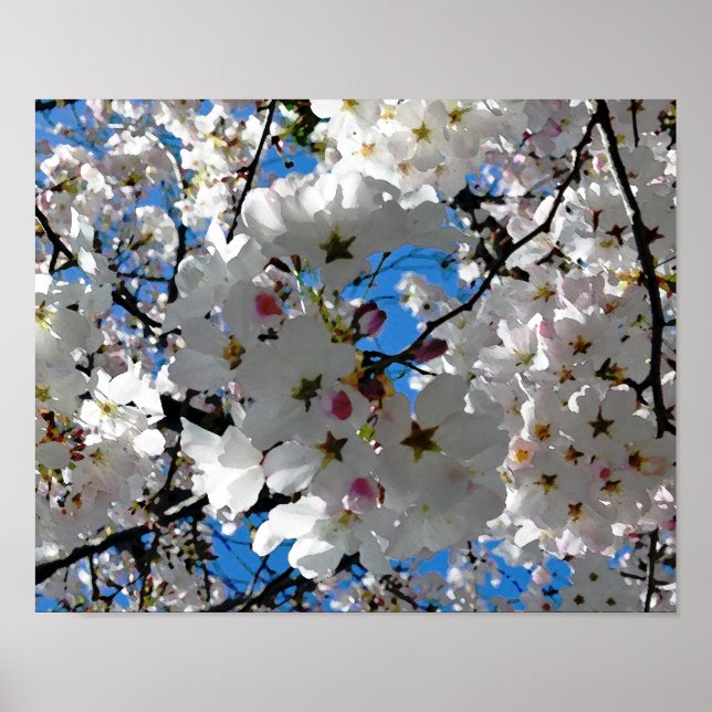 Blisses Blütenposter Poster (Vorne)