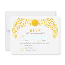 Blisses Laurel EDITABLE FARBE RSVP Card