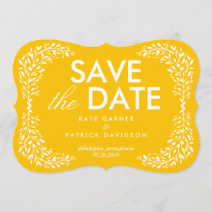 Blisses Laurel EDITABLE FARBE Save the Date Card