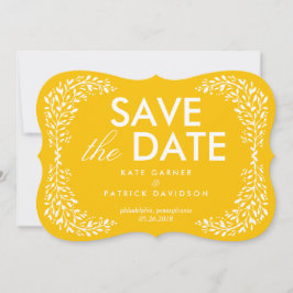 Blisses Laurel EDITABLE FARBE Save the Date Card