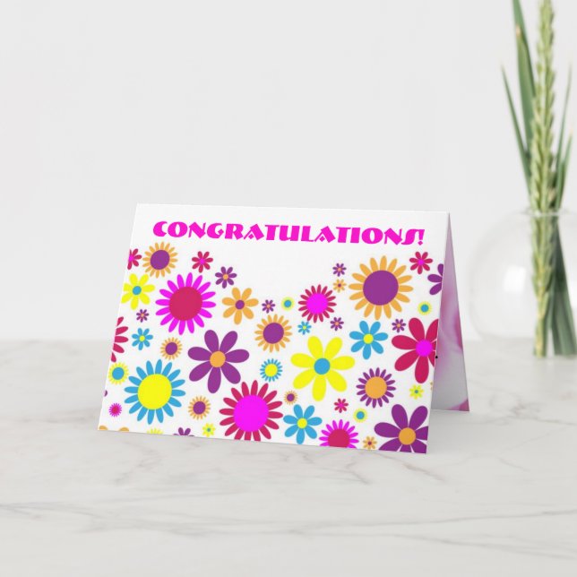 Blissful Baby Dusche Karte (Vorderseite)