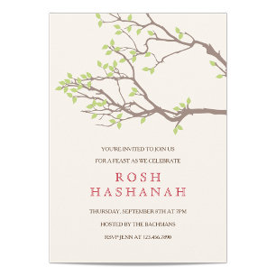 Blissful Branches Rosh Hashanah Einladung