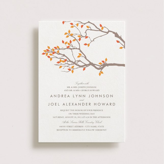 Blissful Branches Wedding Invitation Einladung (Von Creator hochgeladen)
