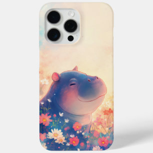 Blissful Hippo in a Dreamy Meadow Case-Mate iPhone Hülle