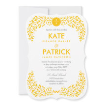 Blissful Laurel EDITABLE FARBE Hochzeit Einladung