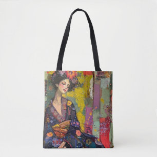 Blissful Women in Kimono Tasche