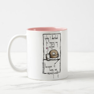 Blissfully Kaffee Zweifarbige Tasse