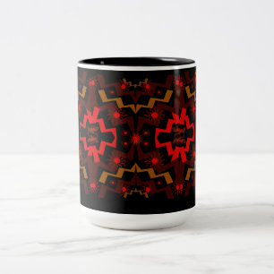 Blitz abstrakt zweifarbige tasse