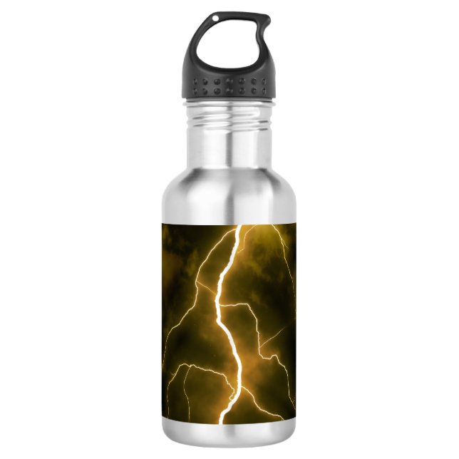 Blitz-Blitz Edelstahlflasche (Vorderseite)