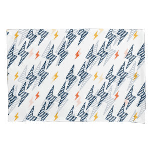 Blitz Bolzen Doodle Nahtloser Blitz Kissenbezug