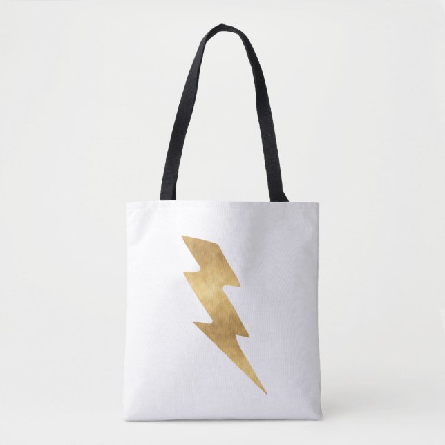 Blitz-Bolzen im metallischen Gold Tasche (Vorderseite)
