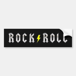 Blitz-Bolzen-Rock-and-Roll Autoaufkleber