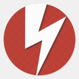 Blitz, Bolzen Runder Aufkleber